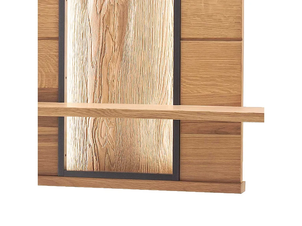 Wandhängeregal in Asteiche Bianco furniert 185 cm breit