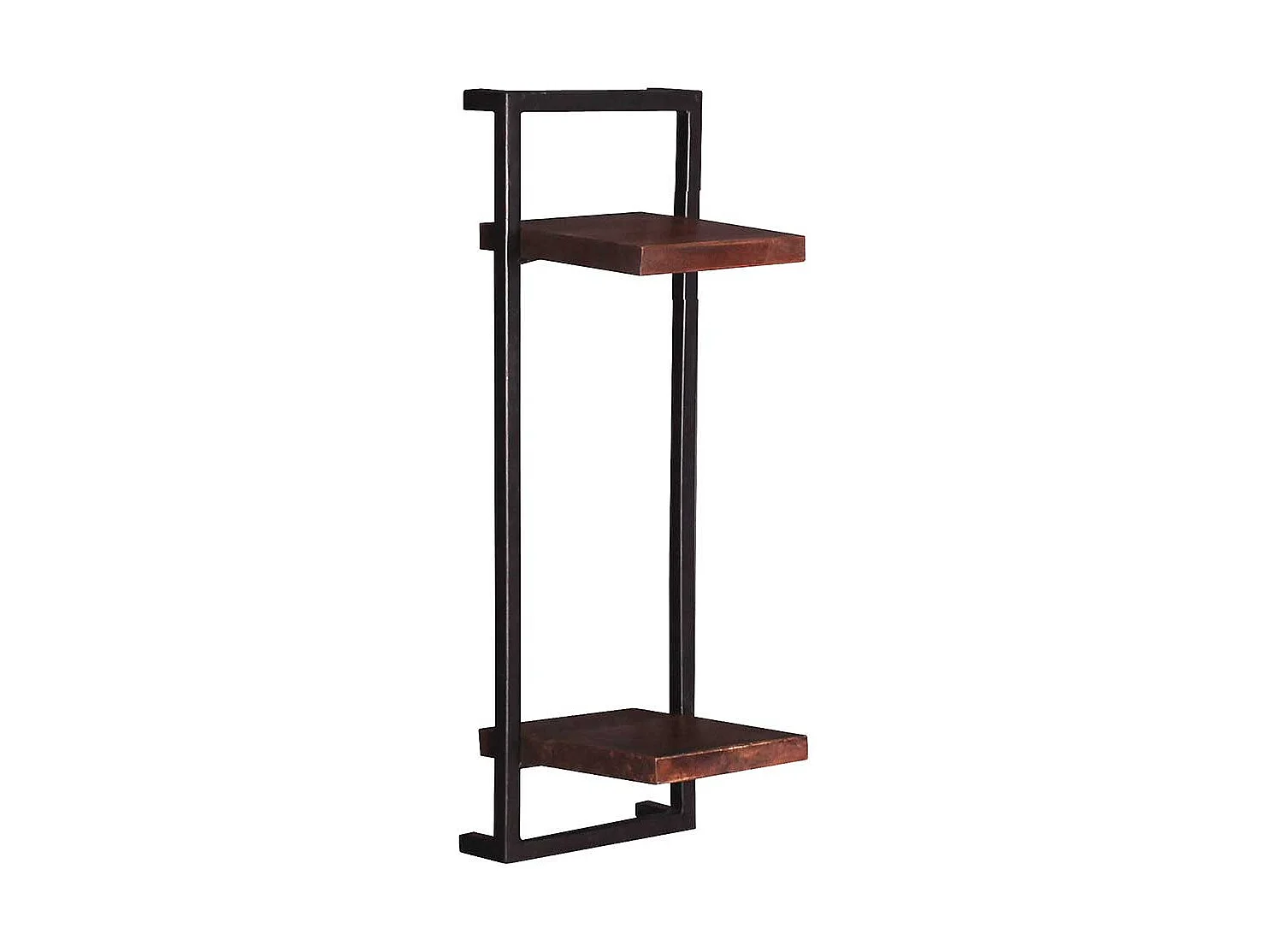 Teak Echtholz Regal in Schwarz und Holz antik Kolonialstil