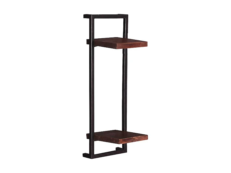 Teak Echtholz Regal in Schwarz und Holz antik Kolonialstil