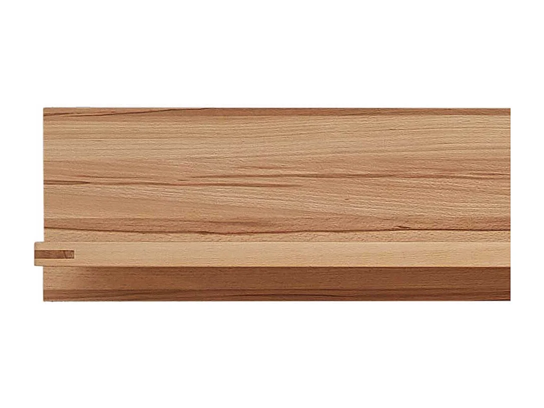 Wandboard 180 cm in Kernbuchefarben mit Rückwand