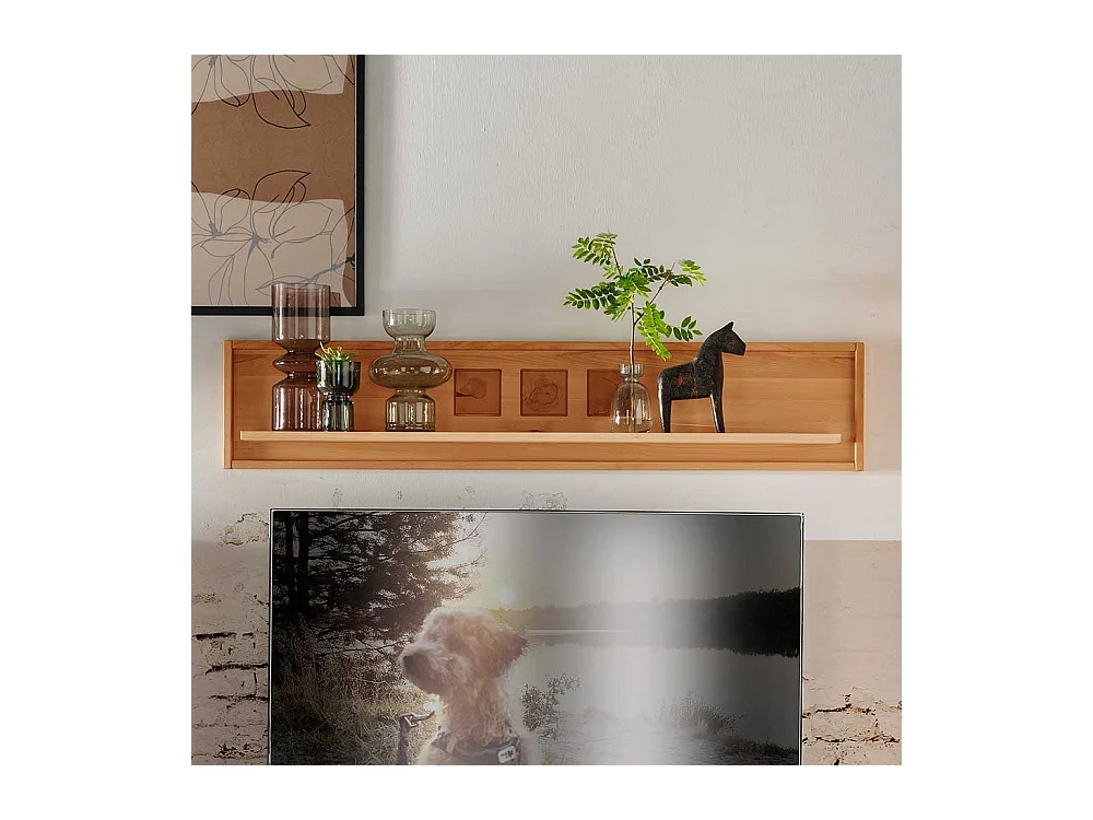 Echtholz Regal Wohnzimmer aus Kernbuche Massivholz modernem Design