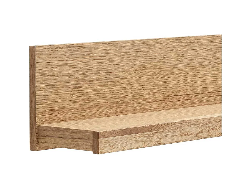 Wandregal Regal in Wildeichefarben mit Massivholz Oberfläche