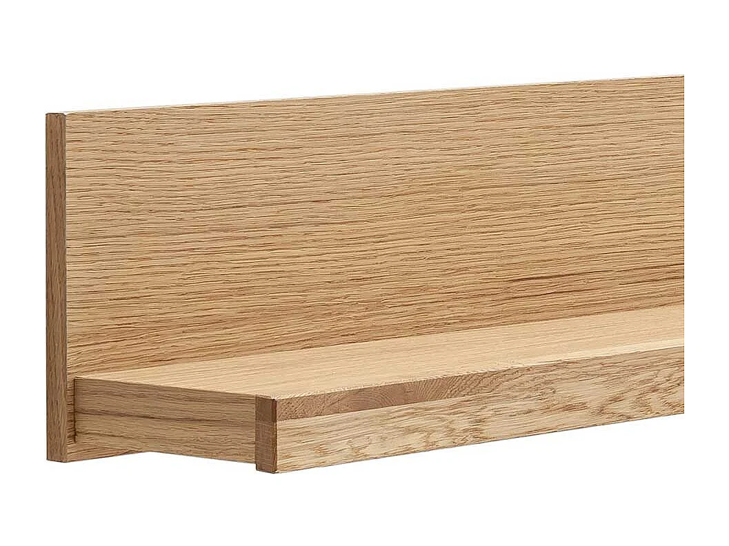 Wandregal Regal in Wildeichefarben mit Massivholz Oberfläche