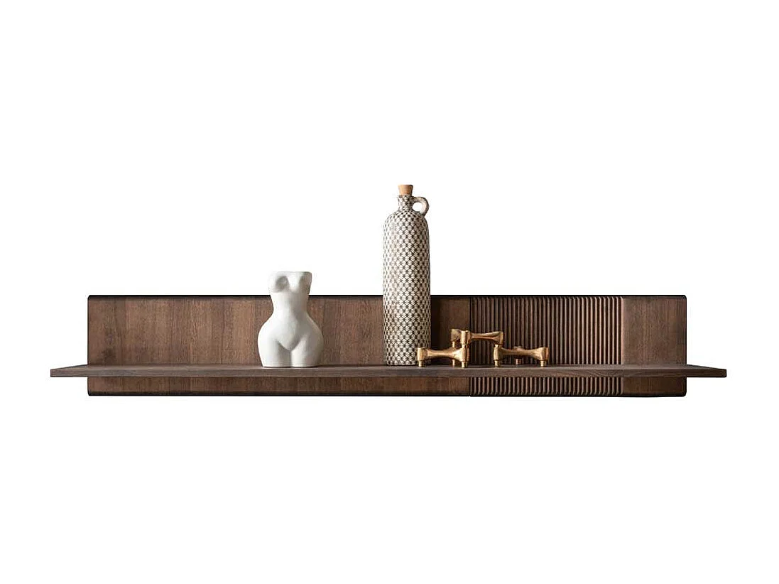 Massivholzregal Wohnzimmer in Kernbuche Braun 140 cm breit