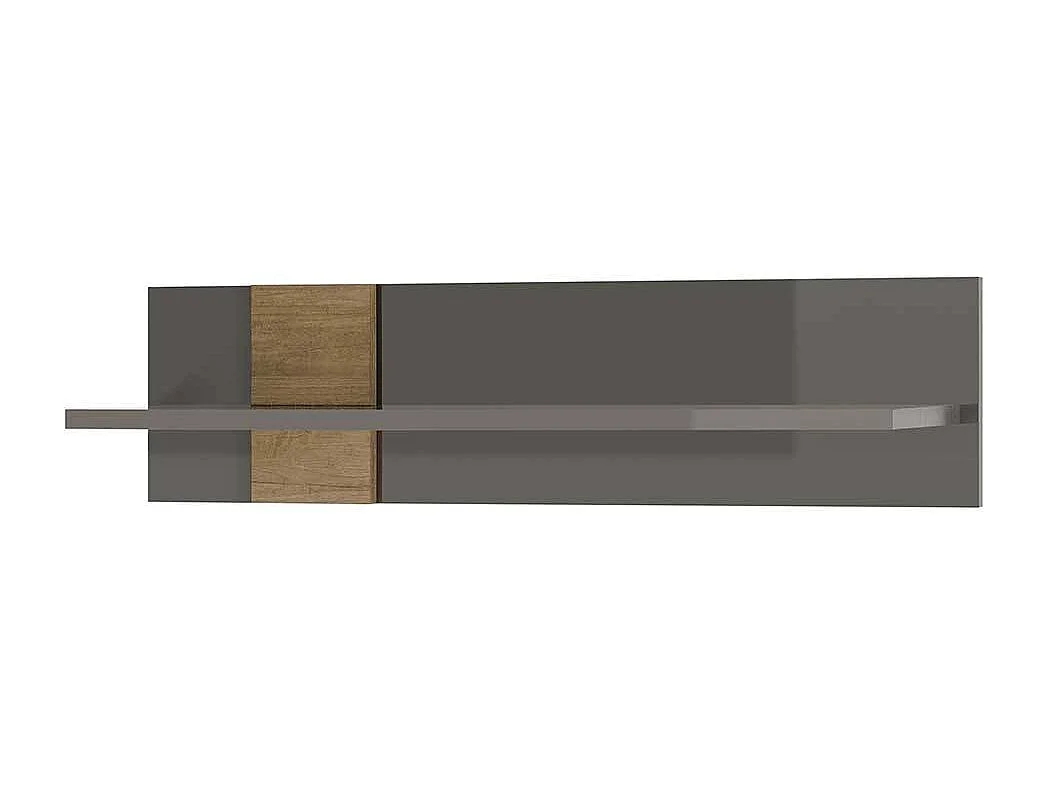 Modernes Wandboard in Dunkelgrau Eichefarben