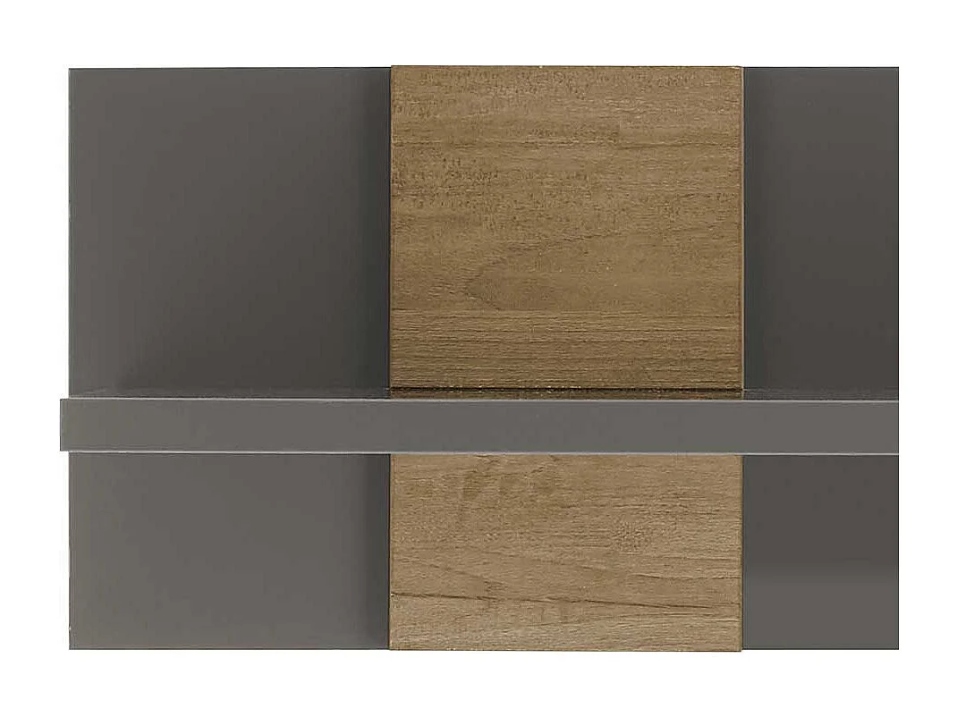 Modernes Wandboard in Dunkelgrau Eichefarben