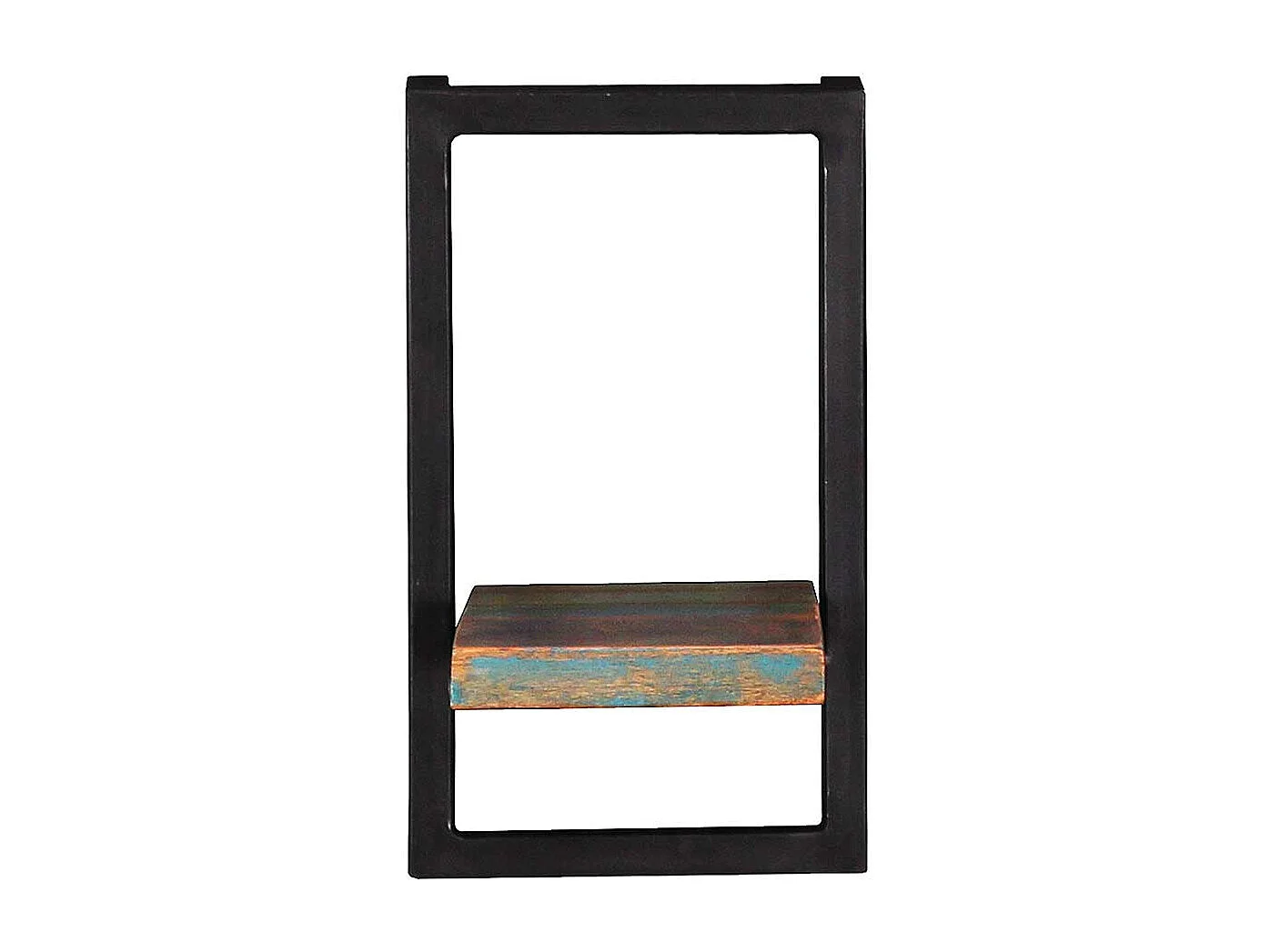 Shabby Chic Wandregal aus Recyclingholz Metall