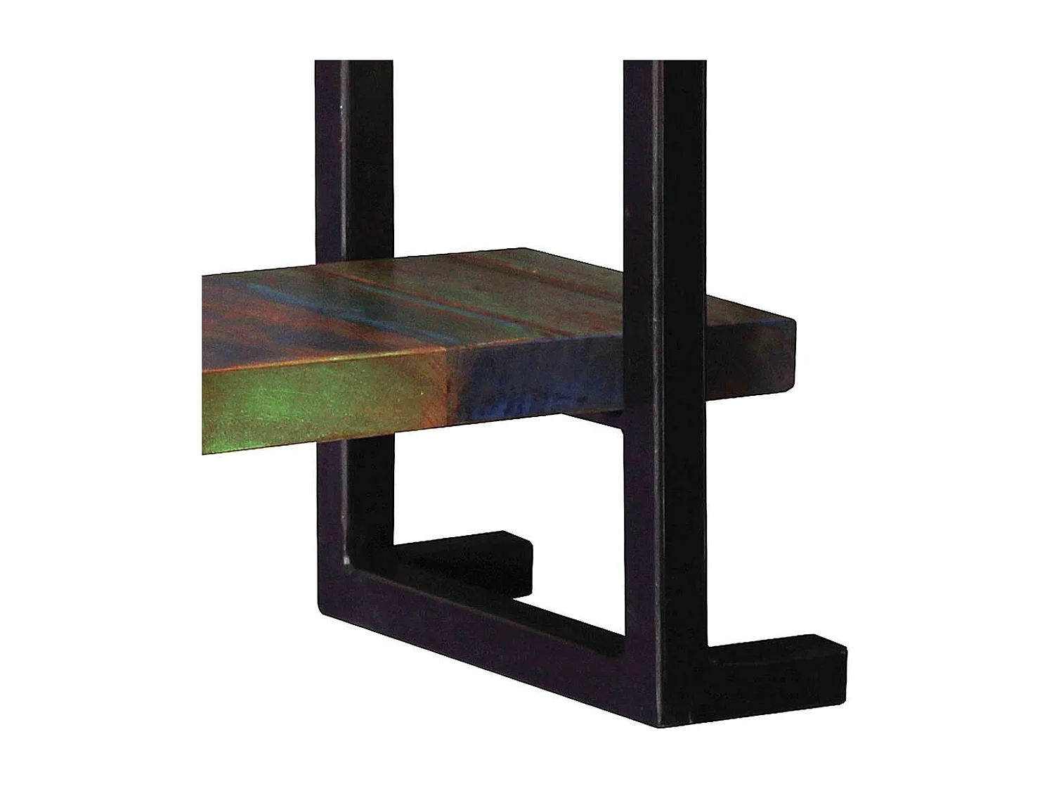 Shabby Chic Wandregal aus Recyclingholz Metall