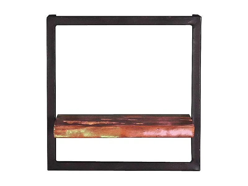 Wandhängeregal in Bunt und Schwarz Shabby Chic Stil