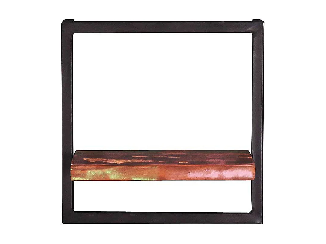 Wandhängeregal in Bunt und Schwarz Shabby Chic Stil