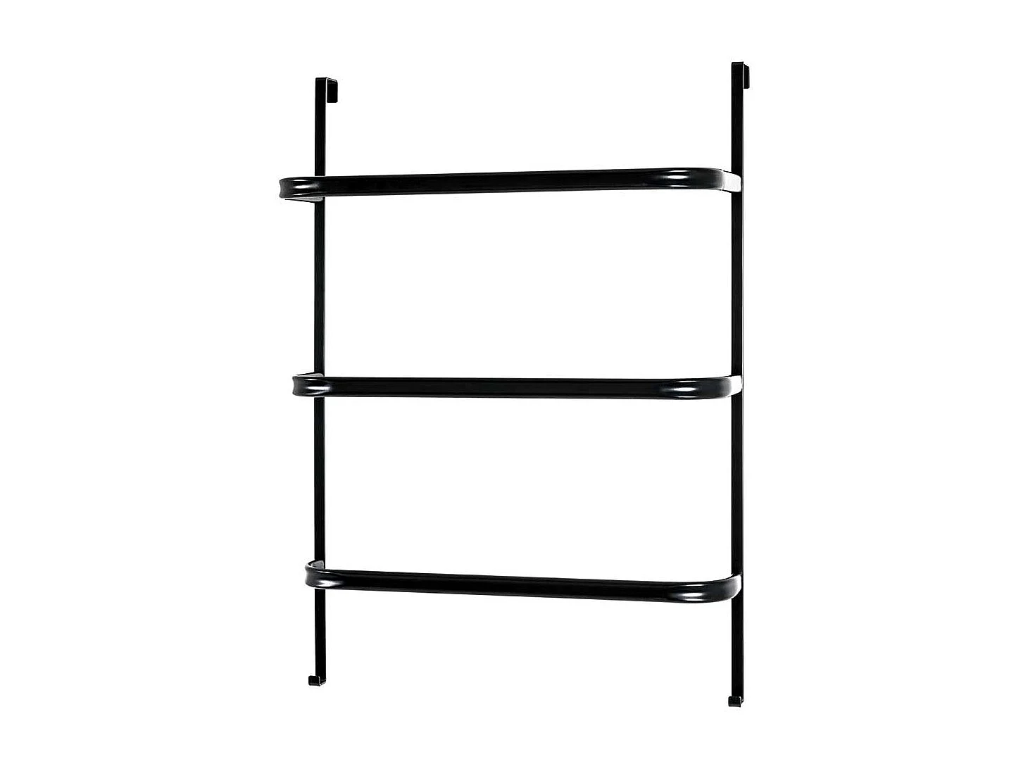 Hängeregal Tür aus Stahl Schwarz