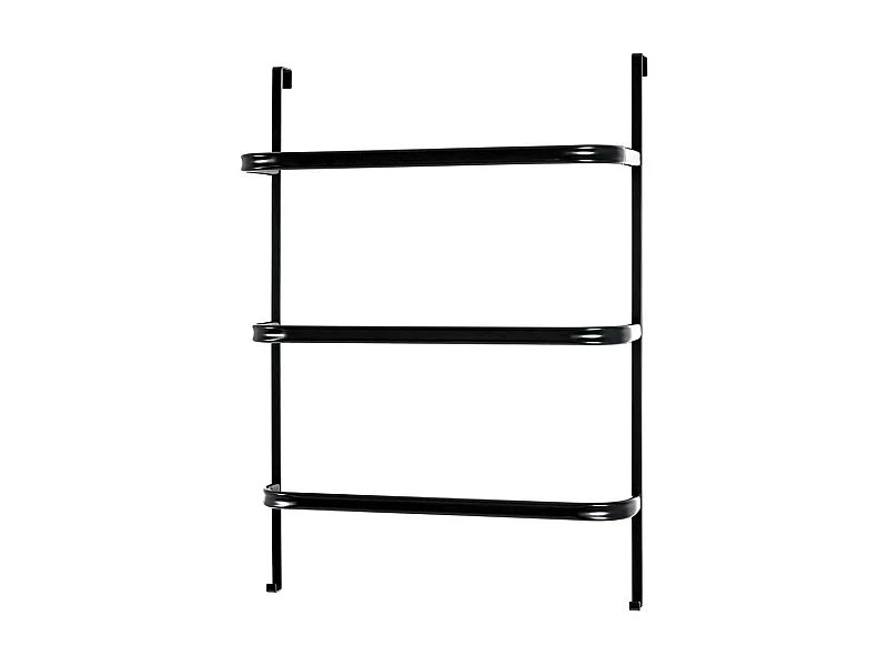 Hängeregal Tür aus Stahl Schwarz