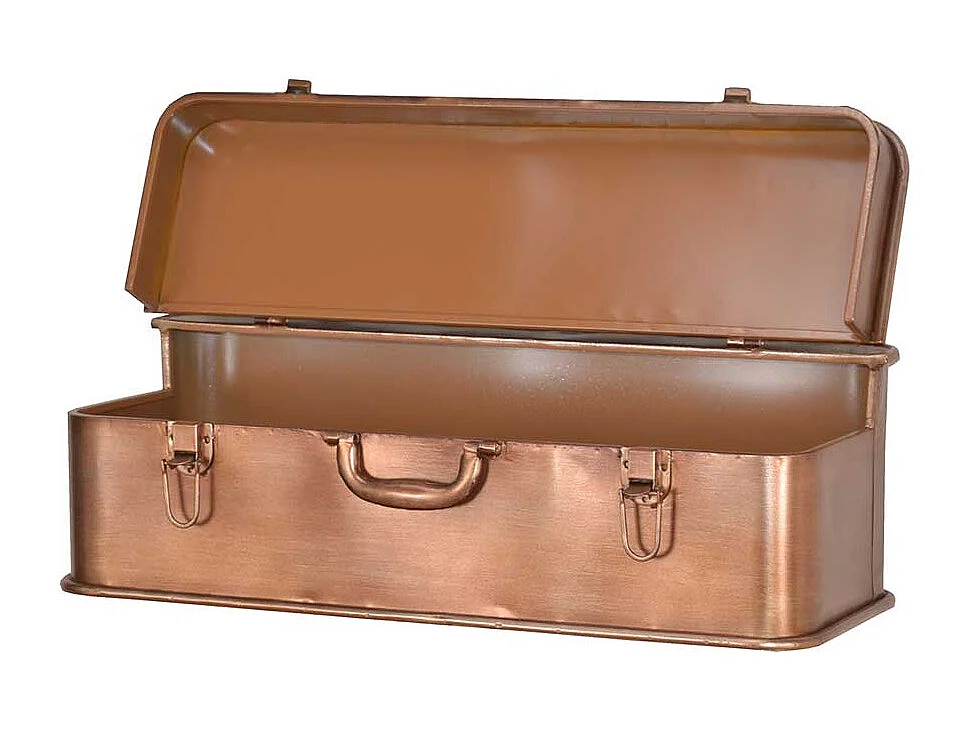 Koffer Wanboard in Kupferfarben Metall