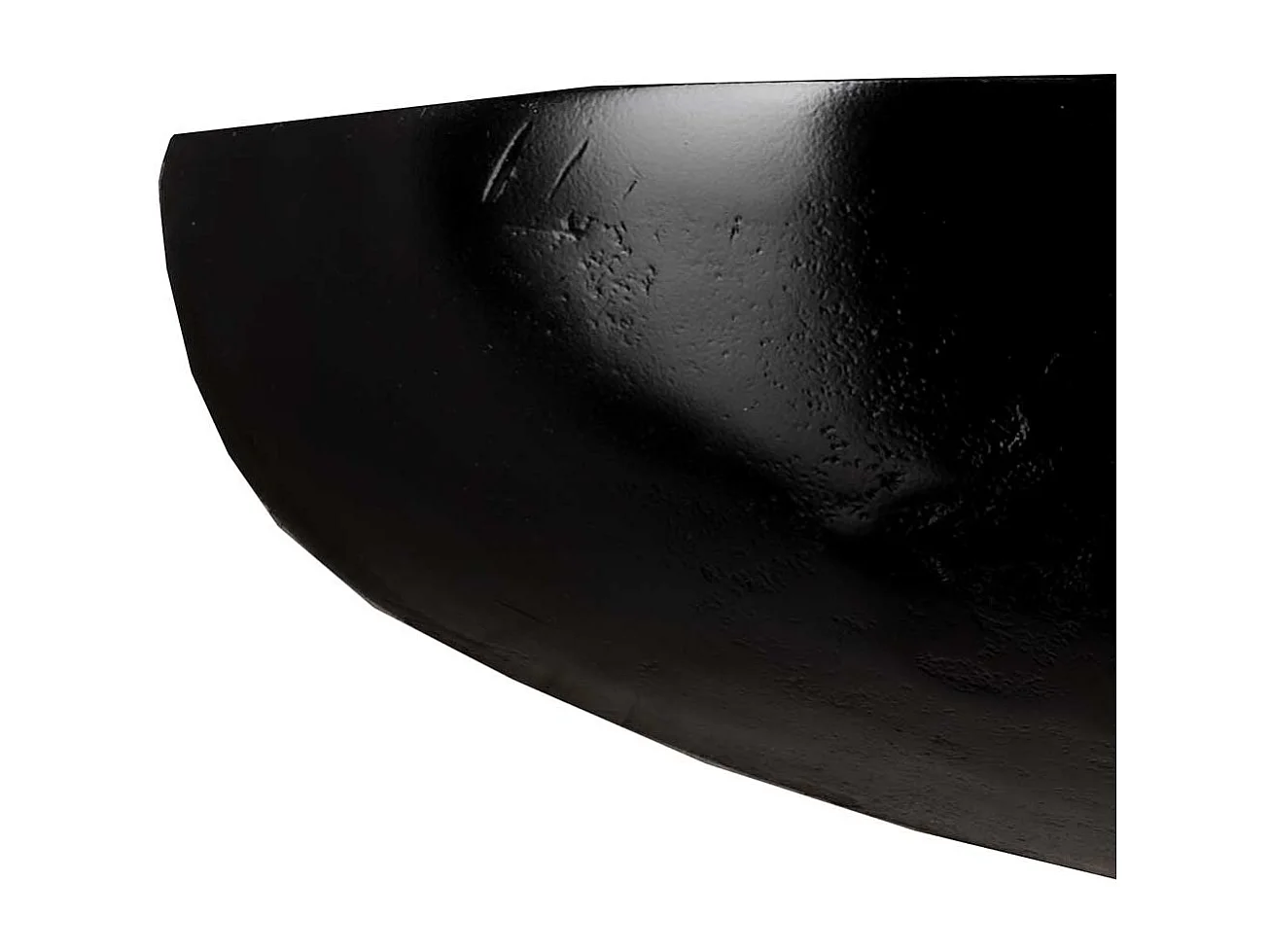 Wandboard Steinform in Schwarz Aluminium