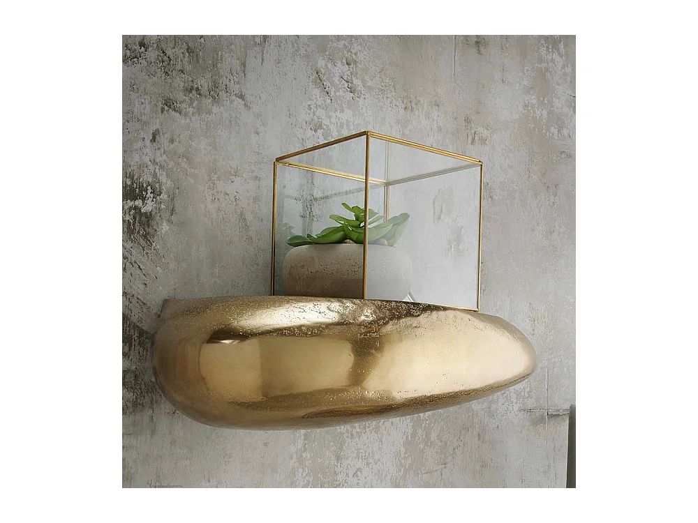 Steinform Wandboard in Goldbronze Aluminium