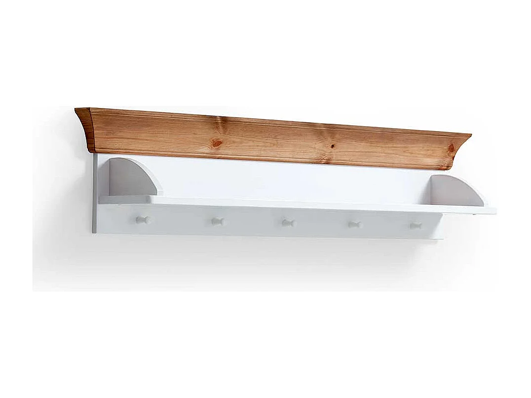 Babyzimmer Regal in Weiß Kiefer massiv hängend