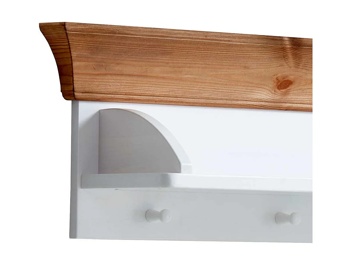 Babyzimmer Regal in Weiß Kiefer massiv hängend