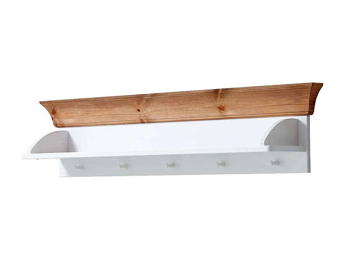 Babyzimmer Regal in Weiß Kiefer massiv hängend