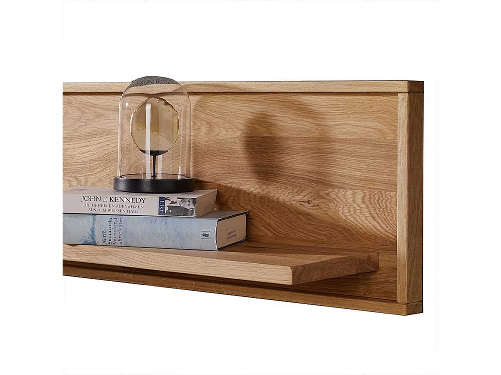 Wandregal aus Wildeiche massiv modern