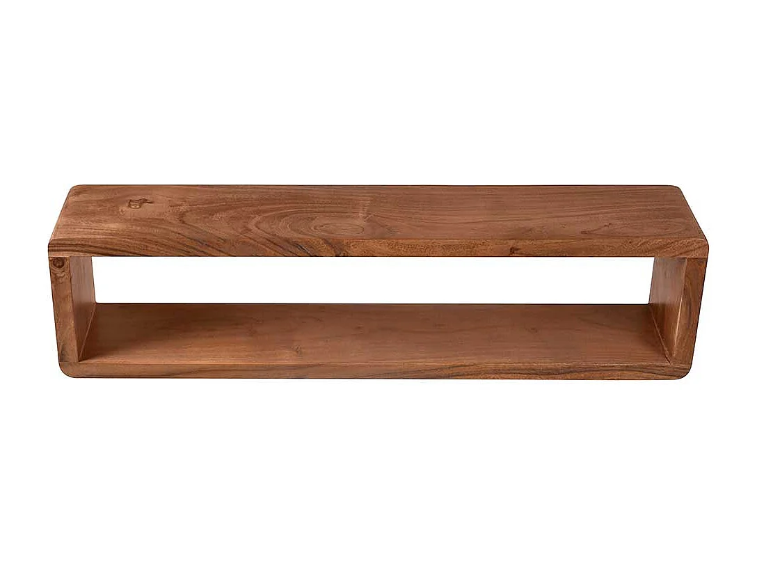 Wandregal aus Akazie Massivholz 80 cm breit