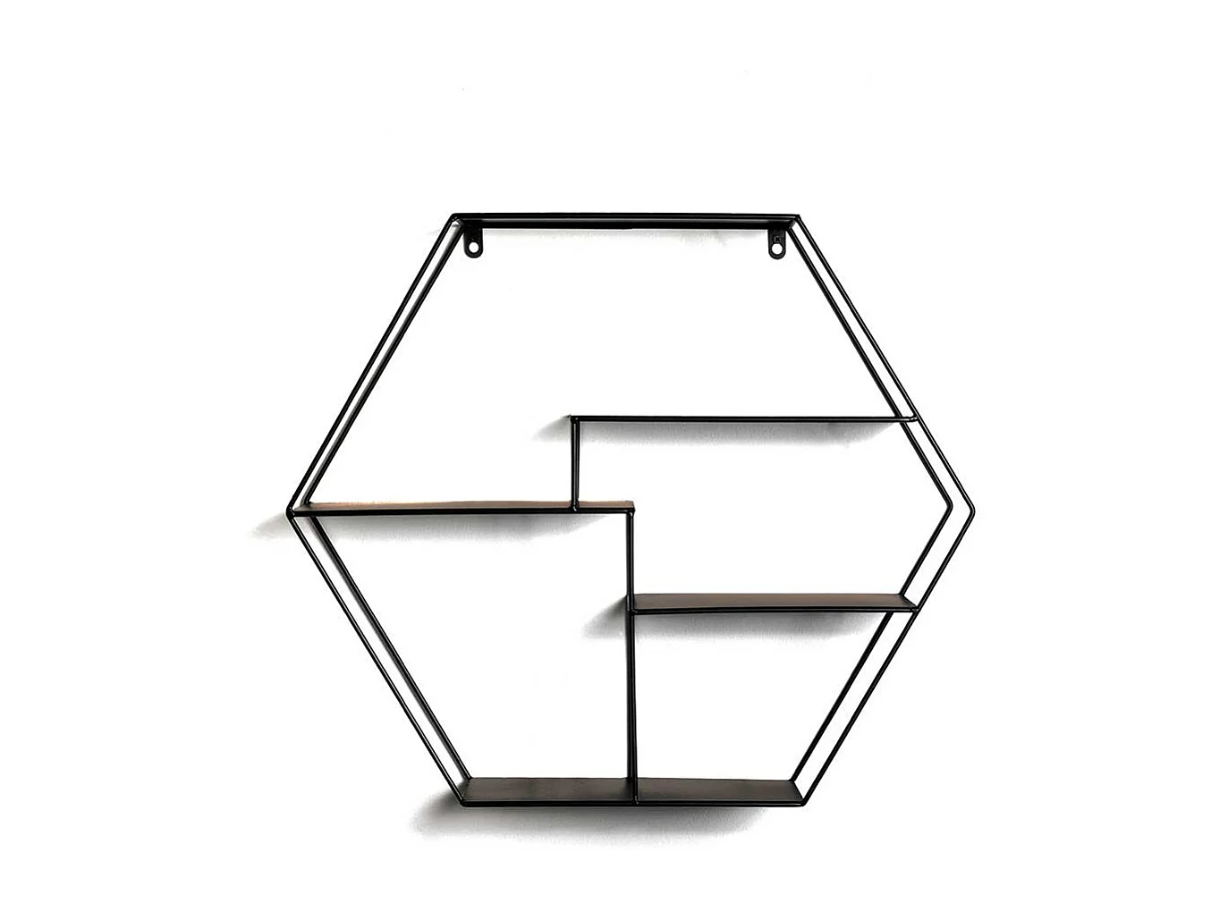 Sechseckiges Regal aus Metall Industry und Loft Stil