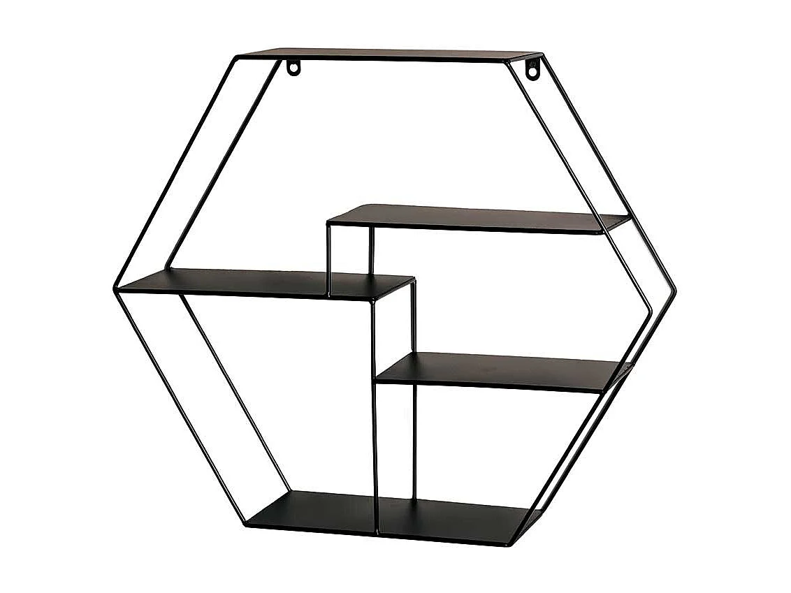 Sechseckiges Regal aus Metall Industry und Loft Stil