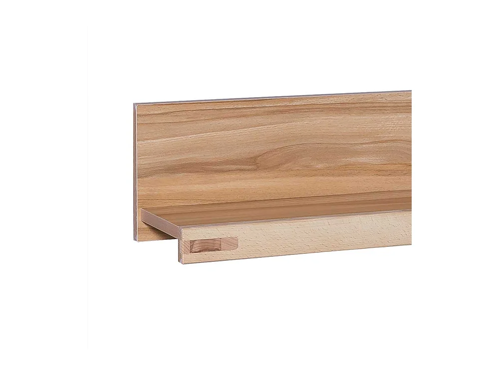 Wandregal in Kernbuche Nachbildung Rückwand