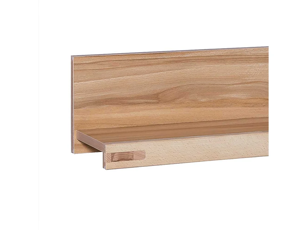 Wandregal in Kernbuche Nachbildung Rückwand