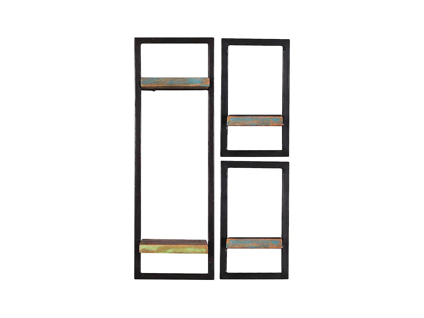 Regal Set zur Wandmontage Shabby Chic Stil (dreiteilig)