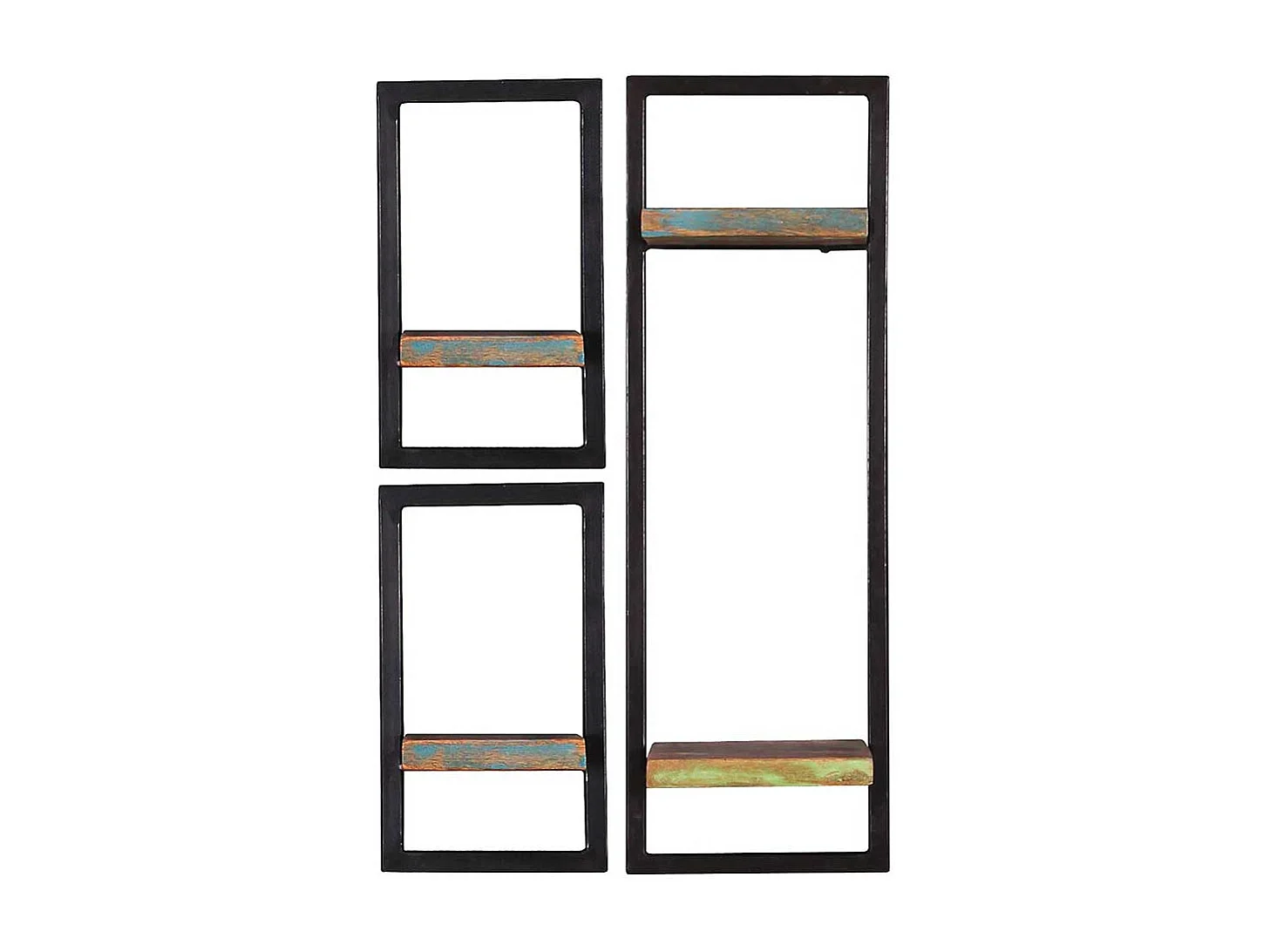 Regal Set zur Wandmontage Shabby Chic Stil (dreiteilig)