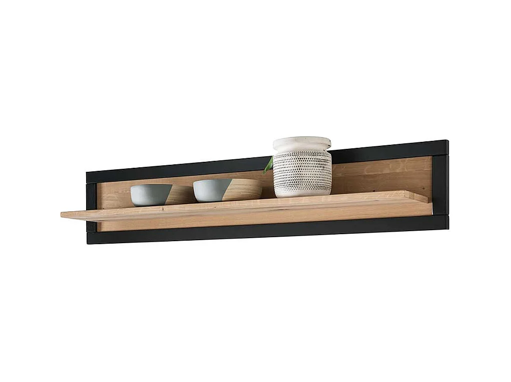 Wandboard zweifarbig aus Wildeiche Massivholz geölt