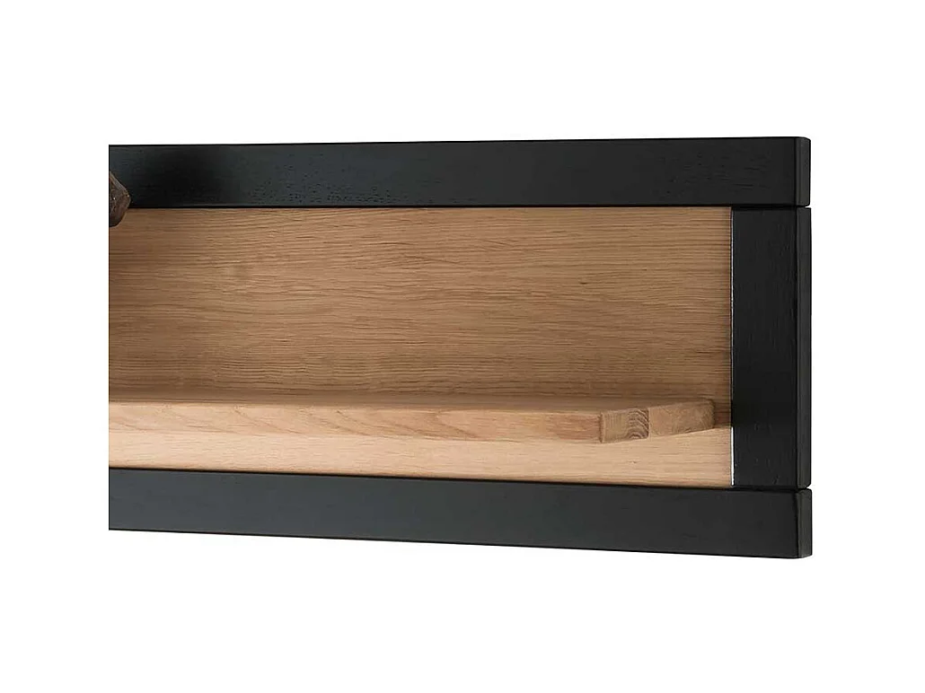 Wandboard zweifarbig aus Wildeiche Massivholz geölt