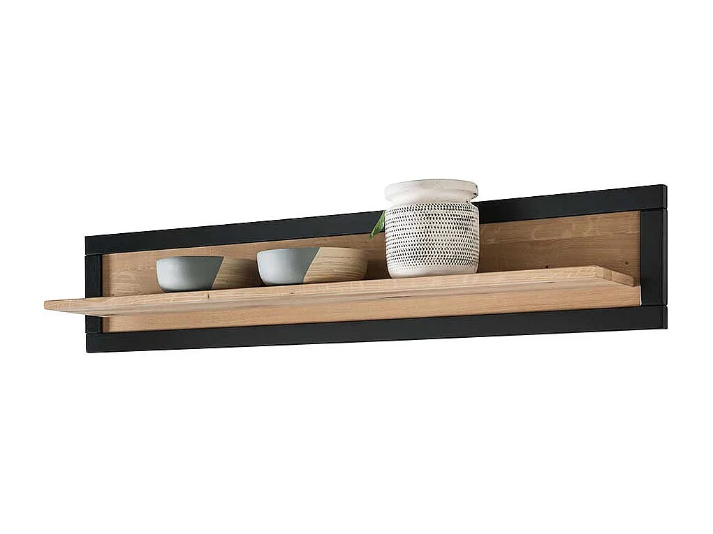 Wandboard zweifarbig aus Wildeiche Massivholz geölt