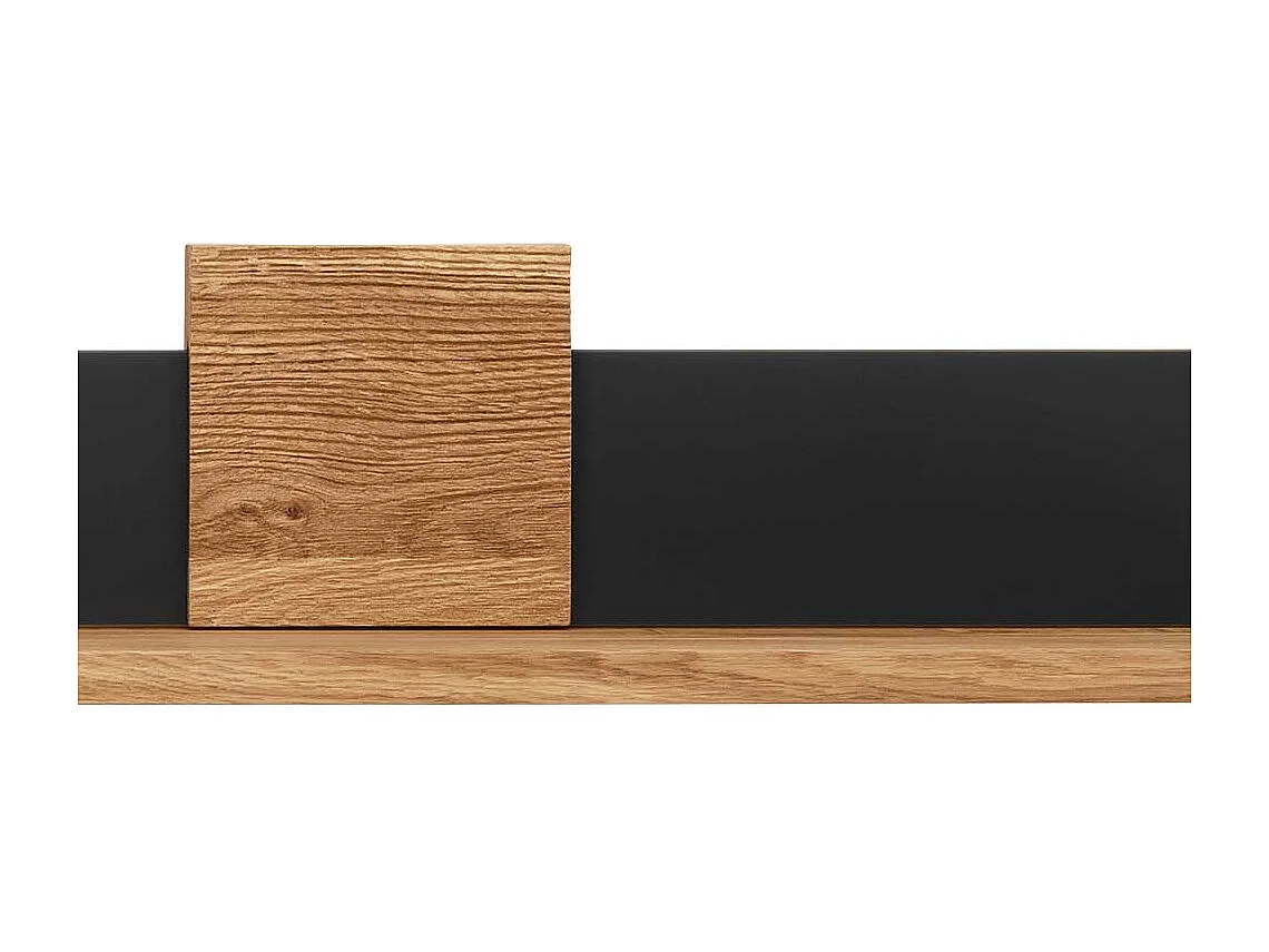 Zweifarbiges Wandboard aus Wildeiche Massivholz 140 cm breit