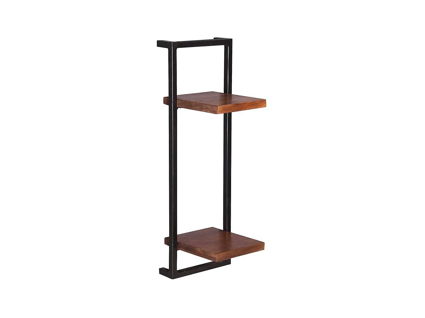 Wohnzimmerregale im Industrie Stil Massivholz & Metall (fünfteilig)