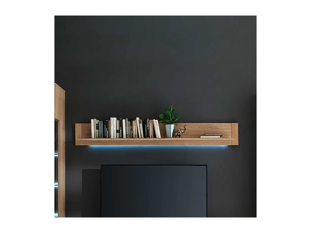 Ablageboard in Eiche Bianco LED Beleuchtung