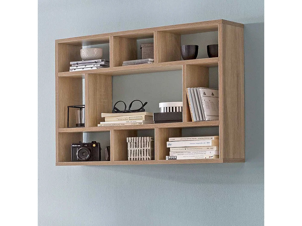 Hängeregal ohne Rückwand in Sonoma-Eiche melaminbeschichtet