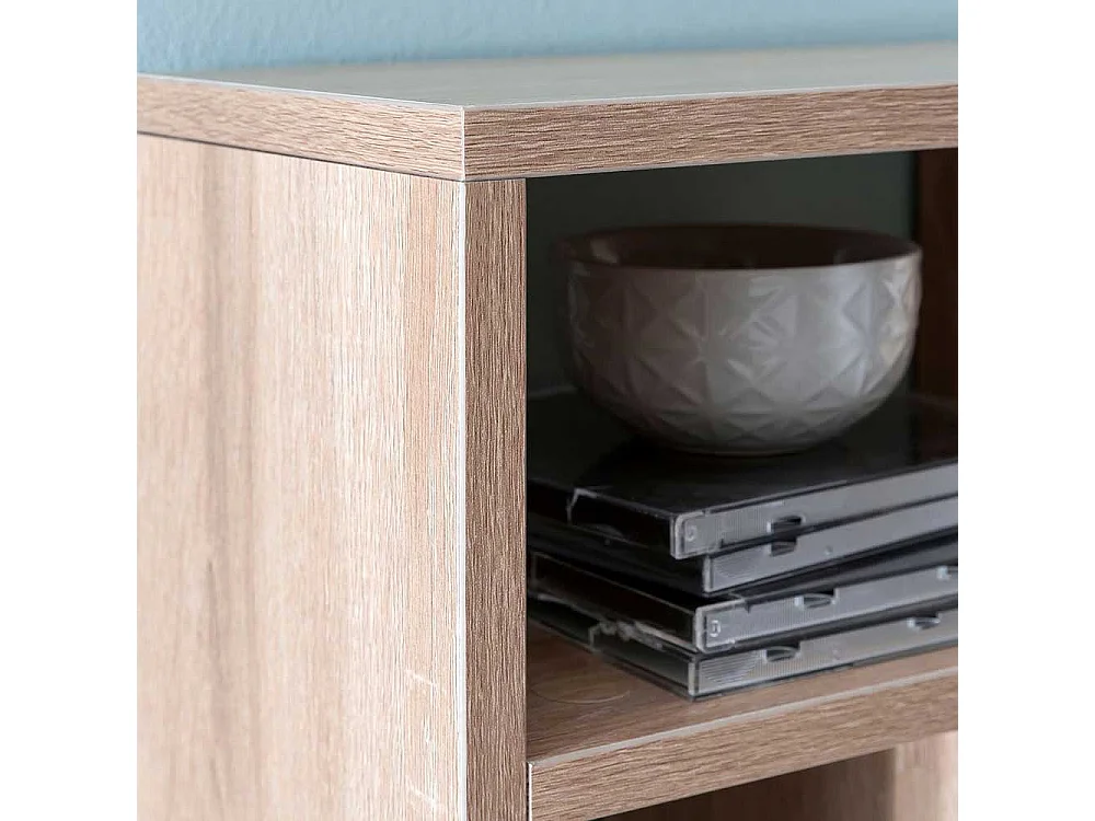 Hängeregal ohne Rückwand in Sonoma-Eiche melaminbeschichtet