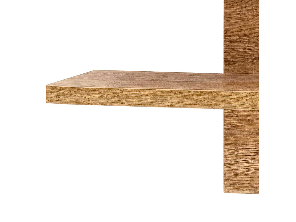 Wandhängeregal in Wildeichefarben Landhausstil