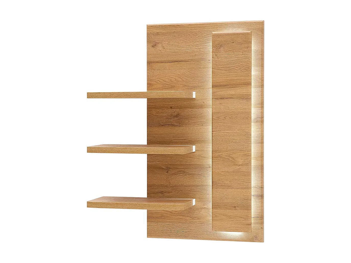 Wandhängeregal in Wildeichefarben Landhausstil