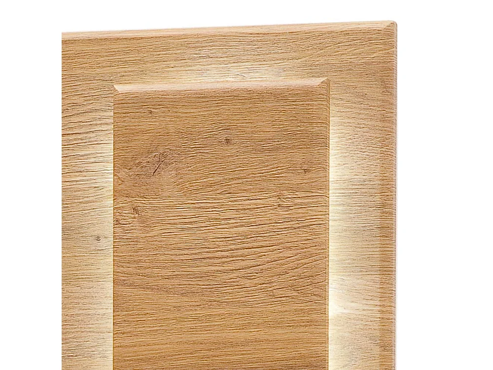 Wandhängeregal in Wildeichefarben Landhausstil