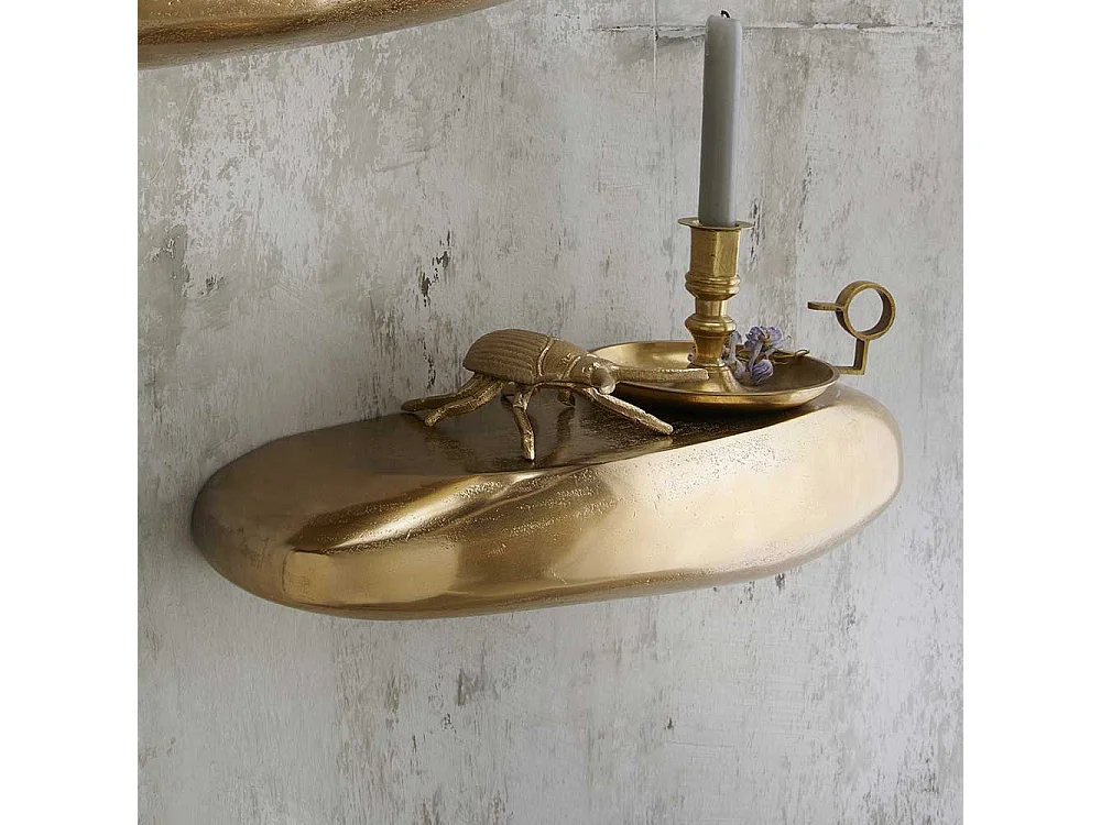 Steinform Wandboard in Goldbronze Aluminium