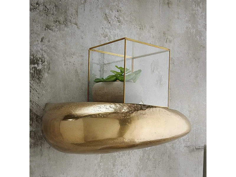 Steinform Wandboard in Goldbronze Aluminium