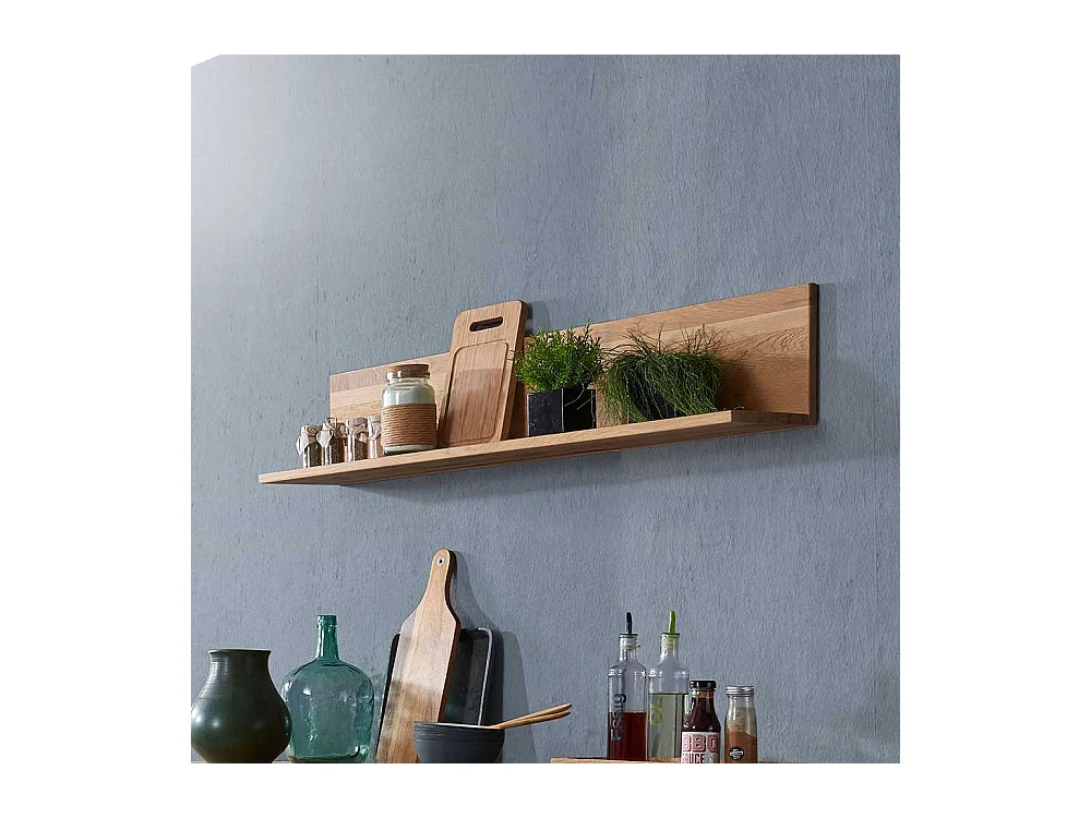 Wandregal aus Wildeiche Massivholz geölt