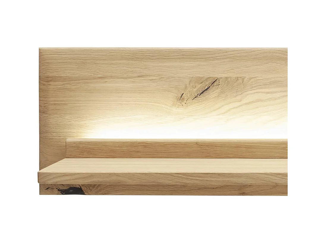 Wandboard Wandregal mit Holzwerkstoff Oberfläche in Asteiche hell