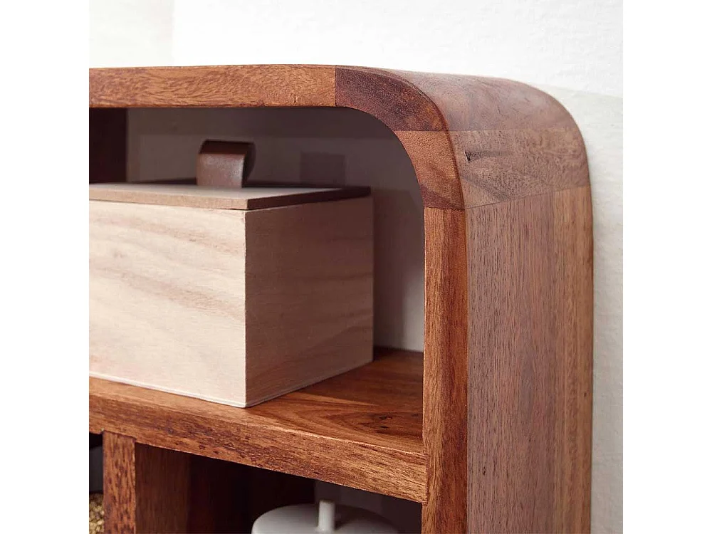 Echtholz Regal in Sheeshamfarben modernem Design