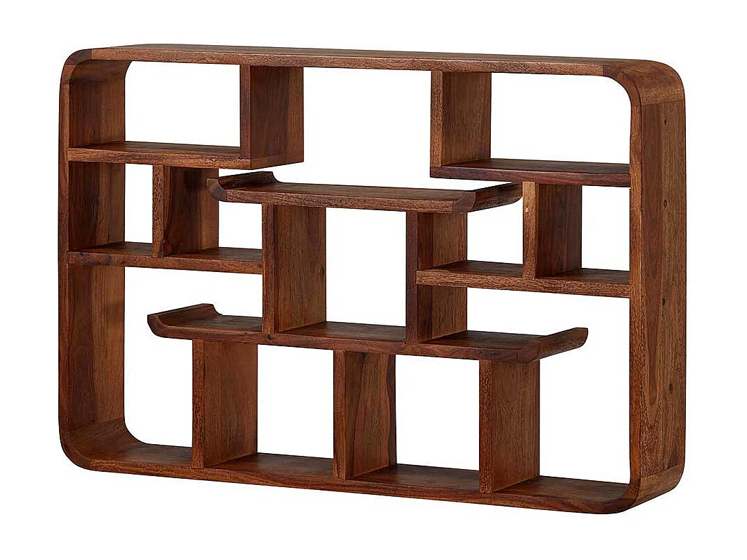 Echtholz Regal in Sheeshamfarben modernem Design