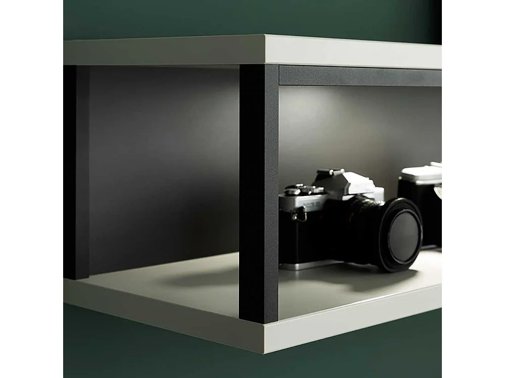 Wohnzimmer Regal modern optional mit Beleuchtung 150 cm breit