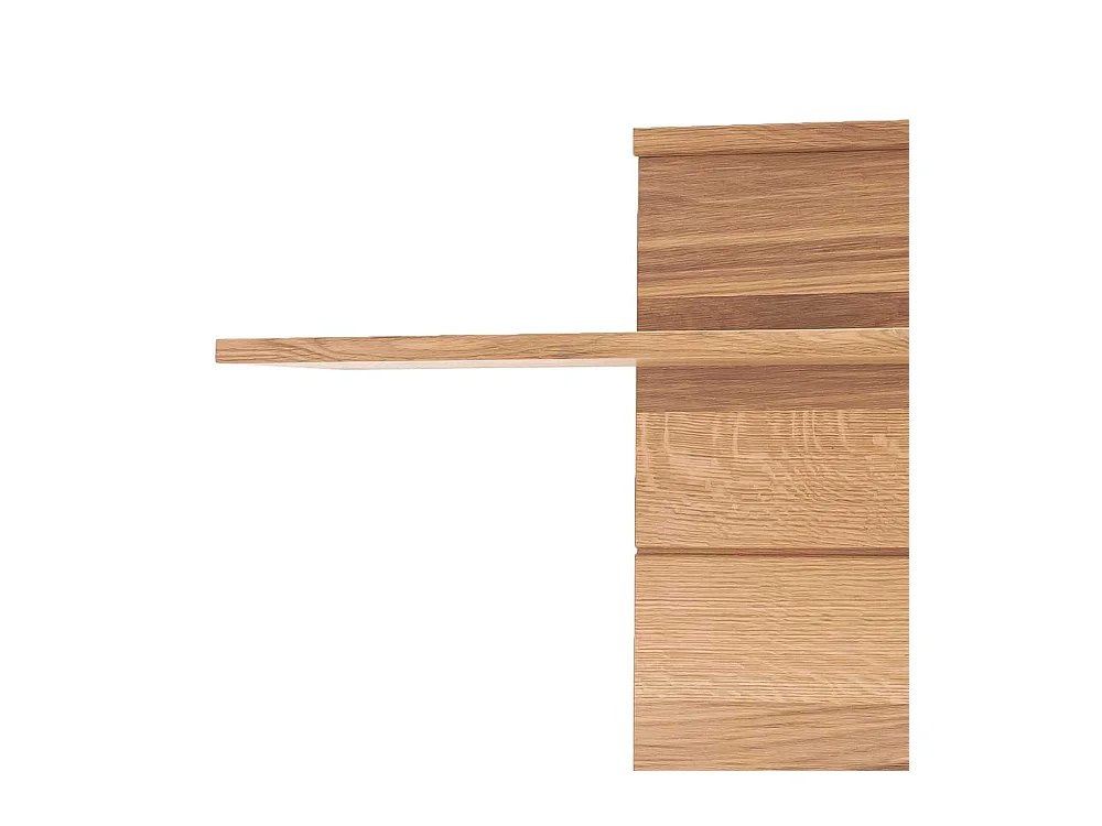 Wandhängeregal in Asteiche Bianco furniert 185 cm breit