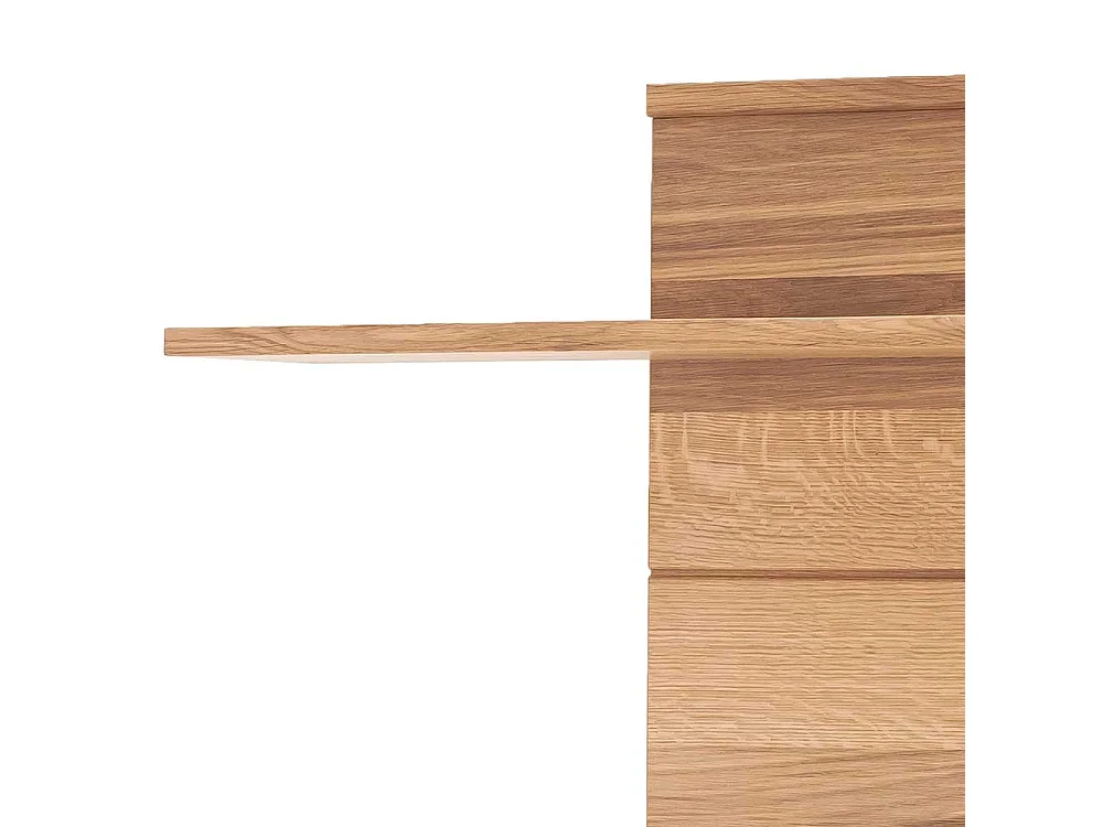 Wandhängeregal in Asteiche Bianco furniert 185 cm breit